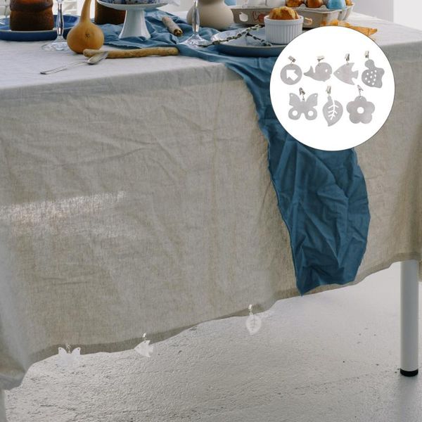 

table cloth 7pcs windproof skirt clips stainless steel weights hangers