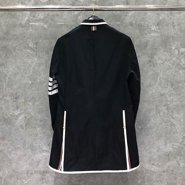 

men's trench coats 2021 fashion brand windbreaker autumn winter long coat turn down collar casual men jacket wool black clothes, Tan;black