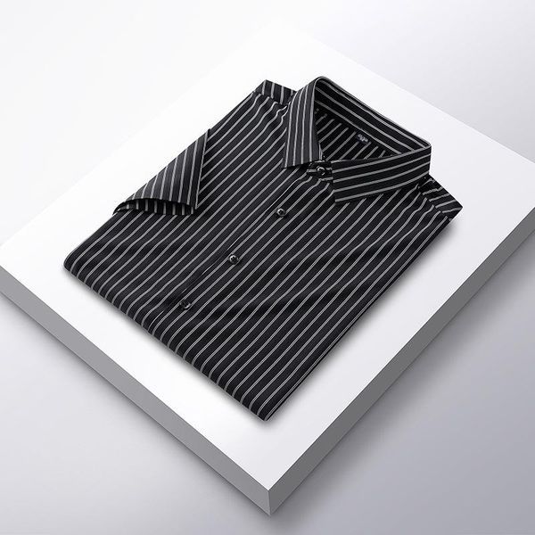 

men's dress shirts spring and summer seamless men shirt breathable comfort casual anti-wrinkle non-ironing, White;black
