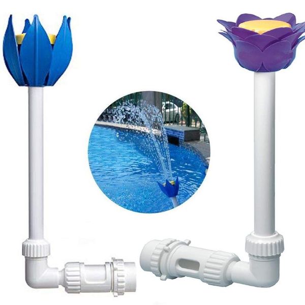 

garden decorations pool fountain nozzle lotus shape adjustable waterfall sprinkler jet multifunctional bird bath outdoor decor