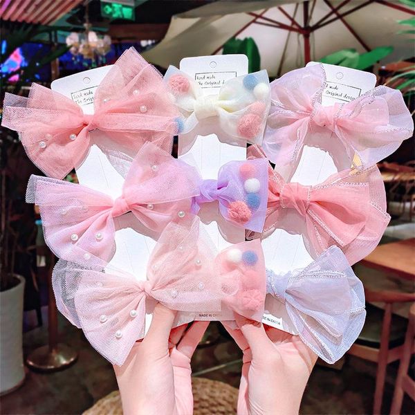 

hair accessories 3pcs/set print grosgrain ribbon bows clips small for children girls headwear diy kids gifts, Slivery;white