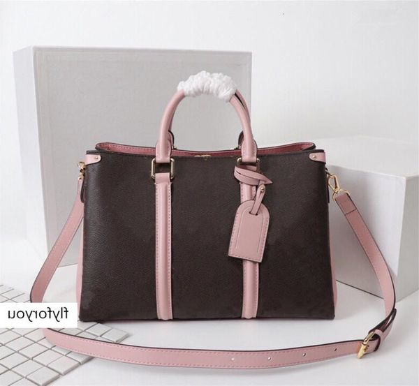 

handbags designer women shoulder genuine leather open handbag luxurys purse tote travel bags, Brown;gray