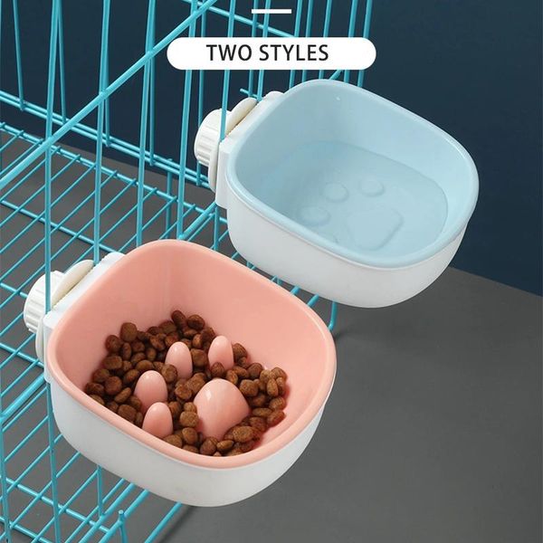 

cat bowls & feeders crate bowl detachable hanging pet cage dog water dish puppy eating drinking coop cup accesssoreis