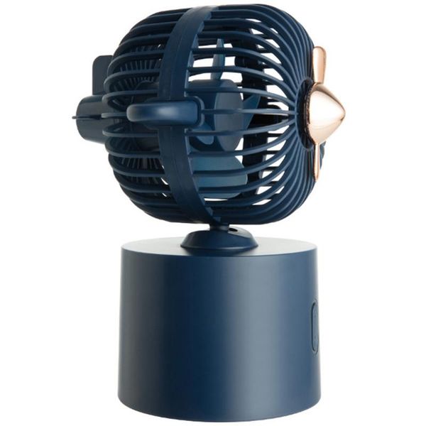 

electric fans portable mini fan shaking head deskusb rechargeable with 2400mah battery for home office