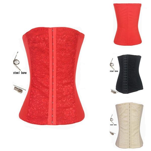 

bustiers & corsets direct manufacturer lace steel boned hooks girdle corset waist, Black;white