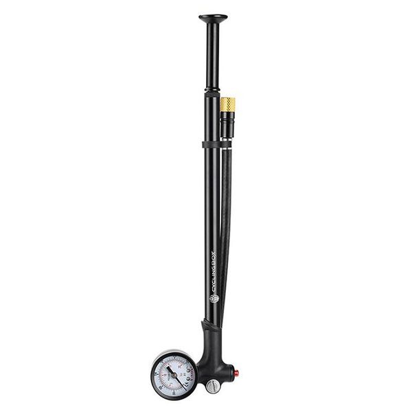 

bike pumps cycling box bicycle air pump mtb front fork av/fv with pressure gauge hose tire