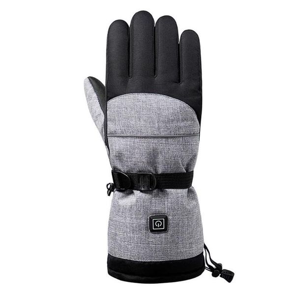 

ski gloves heated waterproof warm winter for men women thermal sports