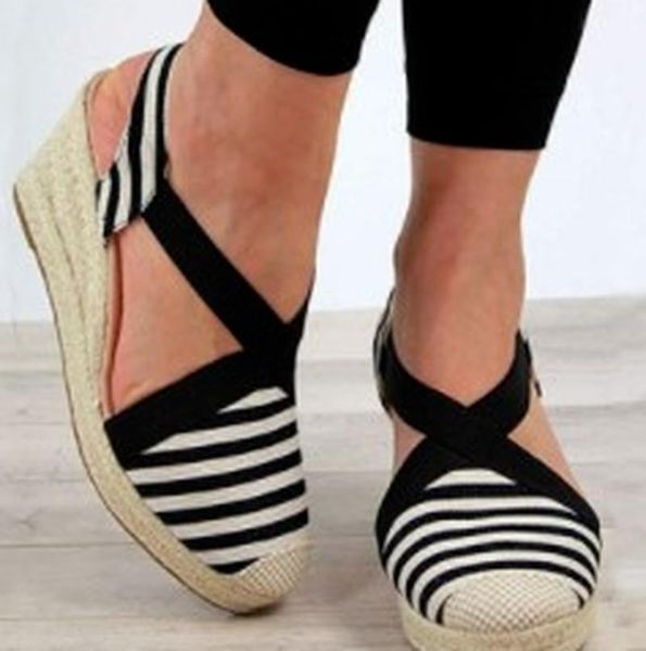 

cloth high flats hiking shoe casual shoes woman light fabric women plus size chaussures femme zapatos mujer sapato sa0434 sandals, Black