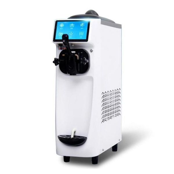 

commercial automatic small soft ice cream marker machine sundae 22l/h capacity with stainless steel tank and 1 flavor making