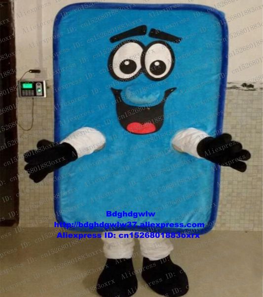 Mascote trajes azul cama colchão cama almofada mascote traje adulto personagem de desenho animado roupa pedestre rua apreciação banquete zx2316
