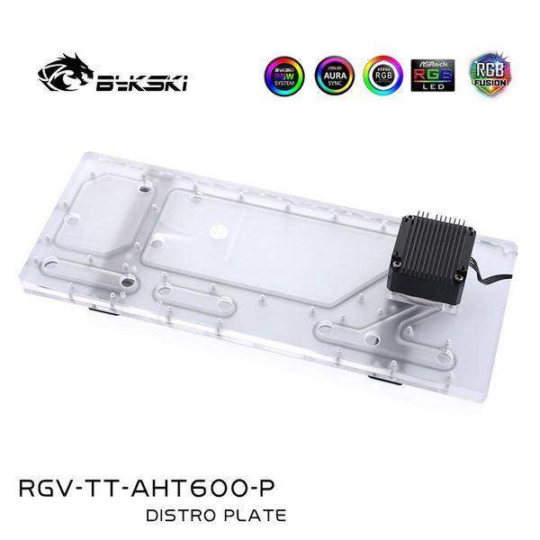 

bykski rgv--aht600-p, distro plate for thermaltake ah t600 case chassis,waterway boards pc cooler 5v/12v rgb fans & coolings