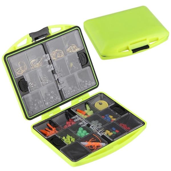 

fishing accessories box outdoor lure bait hooks sinker weights plastic steel silicone portability