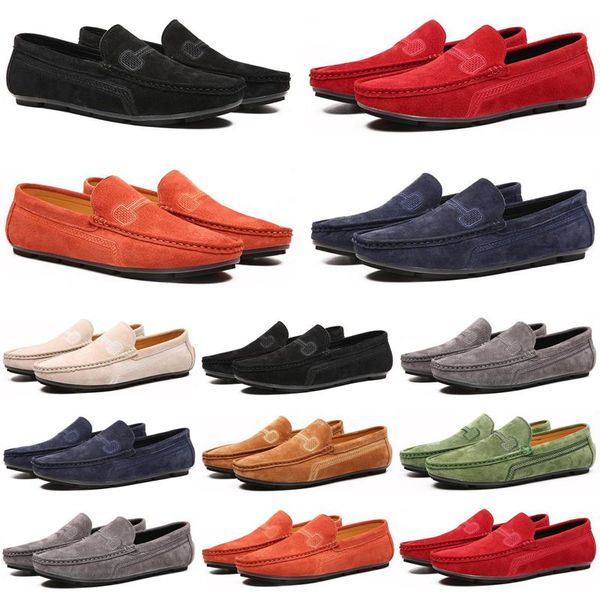 

2021 luxury men casual shoes black grey loafers outdoor flat slip on fashion mens trainers sneakers size 40-47 color68