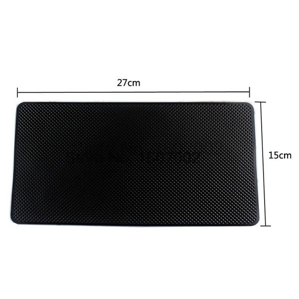 

anti-slip mats 27x15cm pvc dashboard sticky pad physical anti-skid non-slip mat for phone mp4 gps car accessories black color