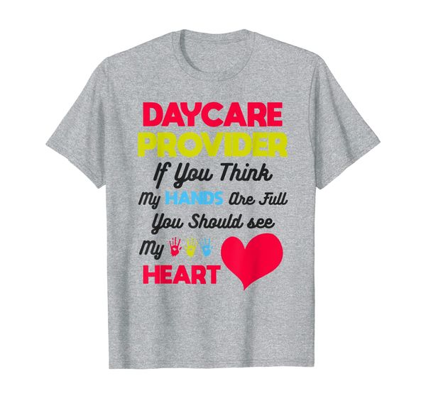 

daycare provider appreciation gift child care t-shirt, White;black