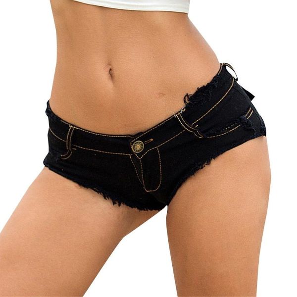 

button low waist denim jeans shorts women super mini women's, White;black