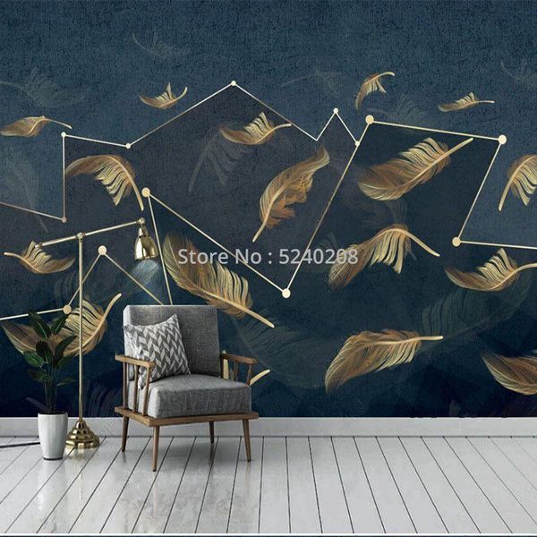 

wallpapers modern simple geometric wallpaper 3d soft roll po wall mural living room tv sofa bedroom home decor self-adhesive stickers