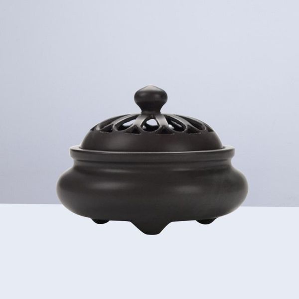 

fragrance lamps creative ceramic incense portable porcelain censer holder for home teahouse yoga studio decor gift(coffee)