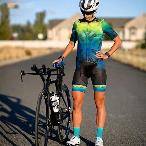 

racing sets 2021 women's triathlon long sleeve cycling suit tights maillot ropa ciclismo couple jumpsuit, Black;blue