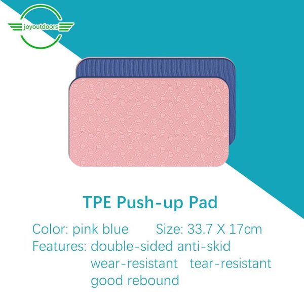 

yoga mats 2 pcs tpe non-slip mat push-up pad elbow pads knee for fitness pilates shaping reduce fat movement protection
