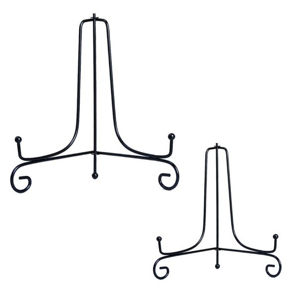 

hooks & rails 1 pcs iron easel classic display stand bowl plate po frame book artwor 4 inches 10.5cm