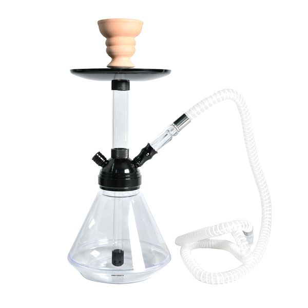 Wasserpfeife Shisha-Bong-Set für Bar, arabisches Rauchzubehör, 36 cm, Kunststoff-Einzelschlauch, Shisha-Geschenk