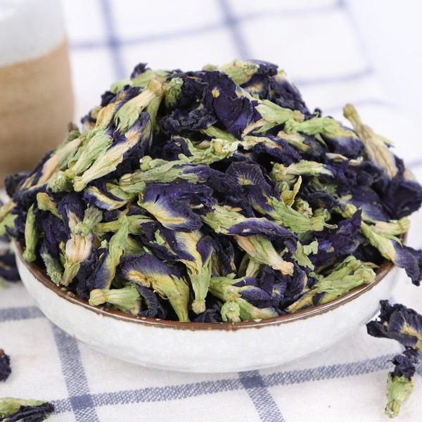 

decorative flowers & wreaths blue butterfly flower beauty health slimming tea women gift wedding decoration