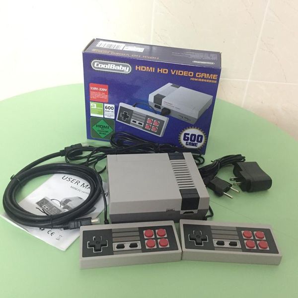 

10pcs mini tv game console support retro video built-in 8-bit 600 handheld gaming player portable players