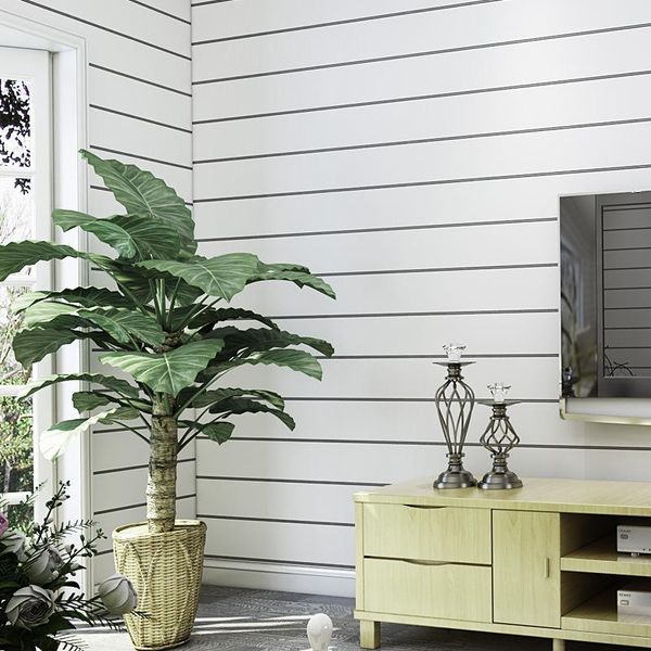 

wallpapers monochrome stripe self adhesive wallpaper apartment living room furniture renovation w160