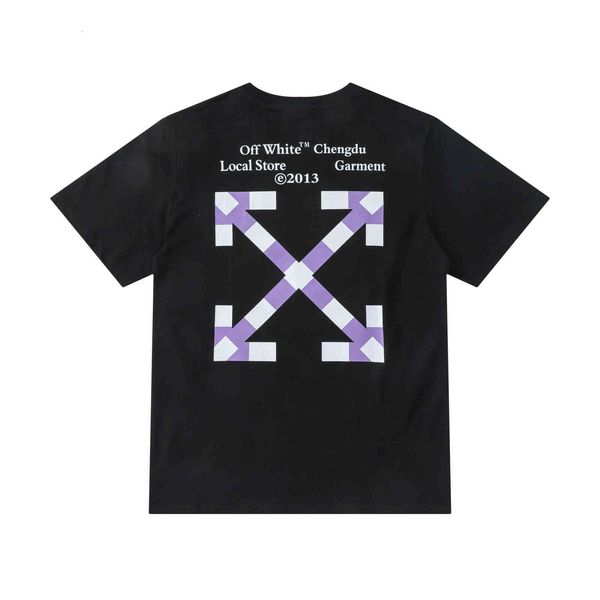 

Off Style White City Limited Series Chengdu Printed Men's and Women's Short Sleeve T-shirt, White;black