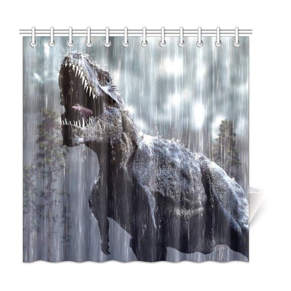 

xiucoo dinoaur ani al ho e bath decor polyeter fabric hower curtain bathroo et 72 x 72 inche