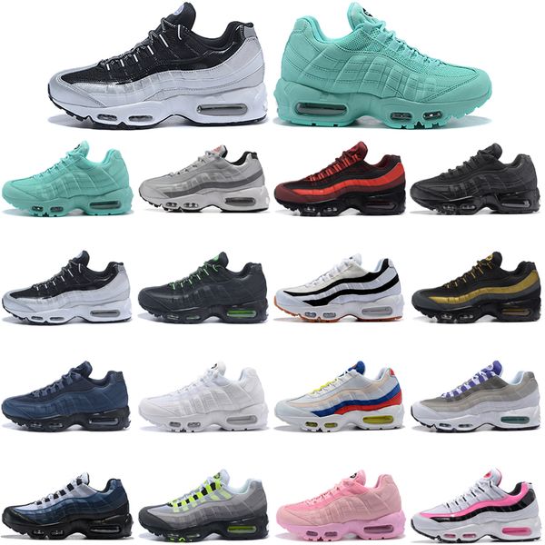 

ing men women 95 running shoes black green white gold blue corduroy grape patch og neon pink suede rose solar red ultramarine what the train