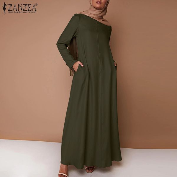 

dresses vintage solid maxi dress women's spring sundress 2021 casual long sleeve vestidos female o neck hollow robe plus size, Black;gray