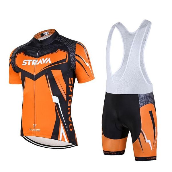 

racing sets strava-men's short-sleeved cycling wear, mountain bike sportswear, hombre, shorts or bib pants,2021, Black;blue