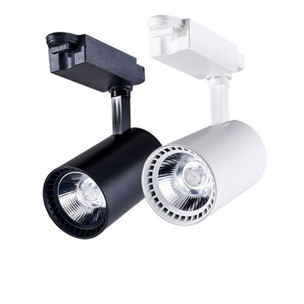 

led lamps 15w 20w cob track light ac85-265v aluminum ceiling rail lighting spot lights