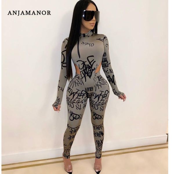 

two piece dress anjamanor 2 set women long sleeve bodysuit leggings club outfits sweatsuits plus size winter clothing d35-ae21, White