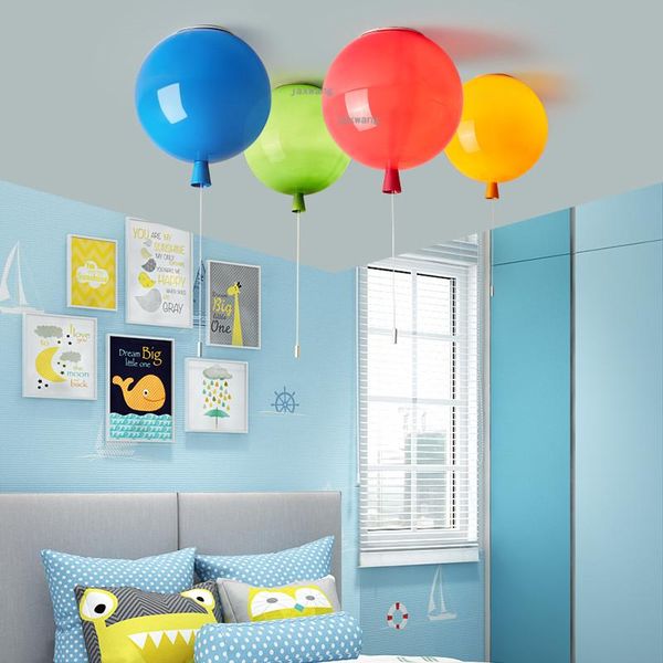 

nordic led ceiling light children's bedroom color balloon decoration lighting fixtures creative living room lights
