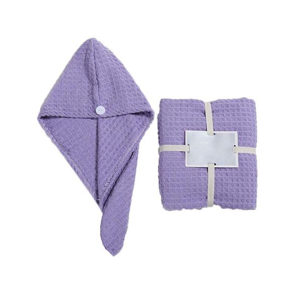 

towel bath triangle dry hair cap two-piece suit cotton waffle for soft