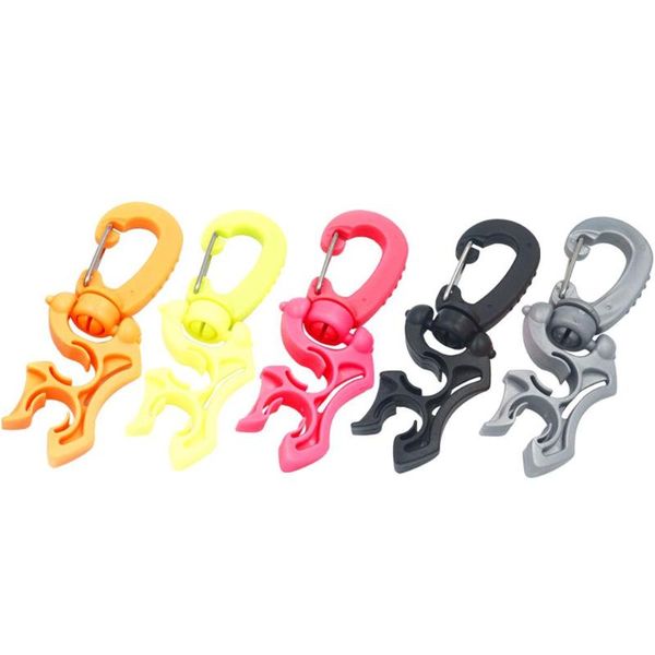 

diving masks breathing regulator fixing clamp bc low pressure hose excellent durable soft and silica gel quick shackle clip