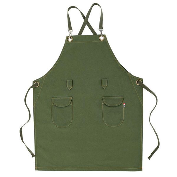 

aprons kitchen denim apron men women with pocket chefs cooking adjustable baking simple uniform dropship