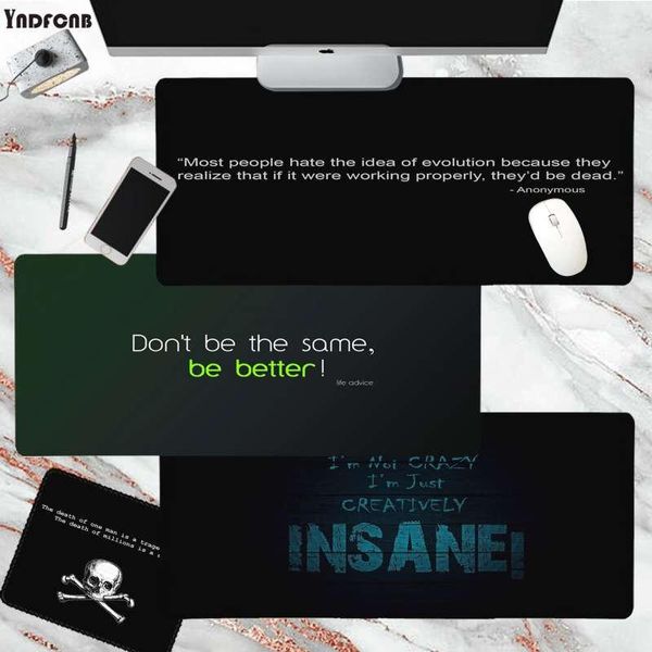 

mouse pads & wrist rests inspirational quotes word pad super creative ins tide large game size for keyboards mat mousepad boyfriend gift