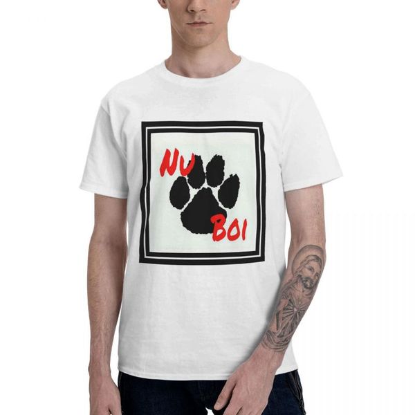 

men's t-shirts black nu boi graphic tee basic short sleeve t-shirt funny, White;black