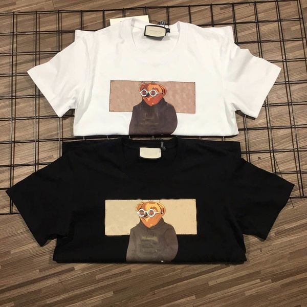 

2021 new pringting tee cotton summer street skateboard mens t-shirt men women short sleeves casual tee size s-4xl3012, White;black