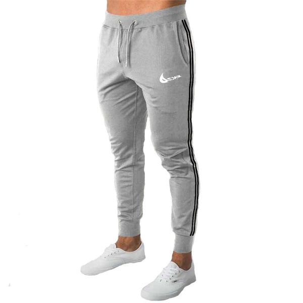 

mens casual slim fit tracksuit sports solid male gym cotton skinny joggers sweat casual pants trousers s-xxxl, Black