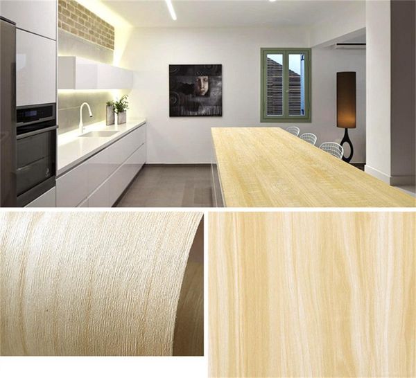 

window stickers wood grain wall paper roll furniture pvc self adhesive wallpaper refurbished bedroom wardrobe door decorative waterproof sti