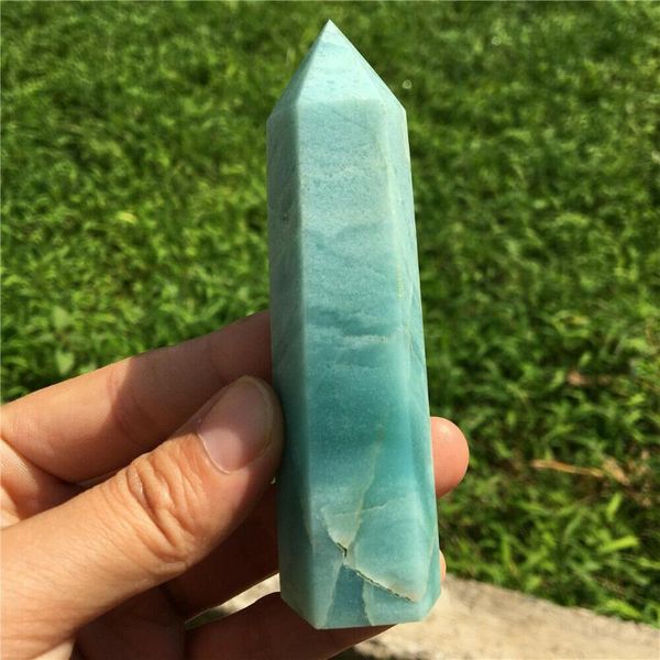 

natural carribean calcite tower rare crystal stone point obelisk wand for healing decor decorative objects & figurines