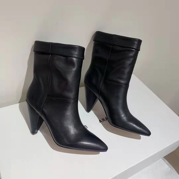 

fashion season shoes isabel paris marant luliana boots black genuine leather