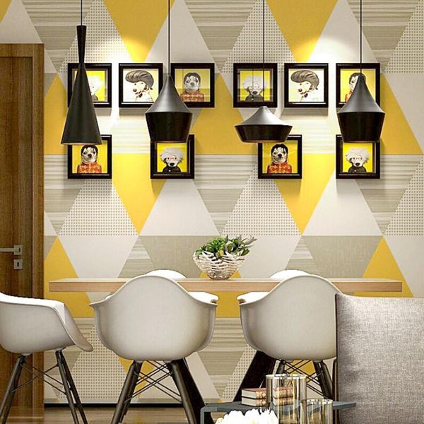 

wallpapers q qihang nordic geometric graphics living room bedroom tv background non-woven wallpaper roll 0.53m*10m=5.3m2