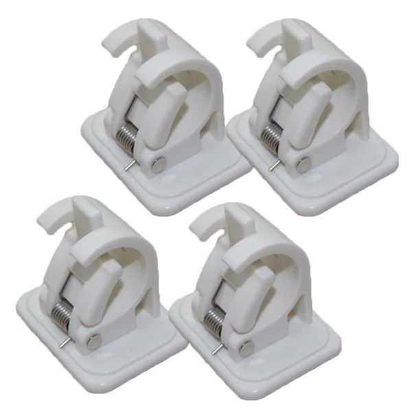 

hooks & rails 4pcs curtain rods bracket hanger crossbar wall organizer rack 45*42*32mm screws through the hole