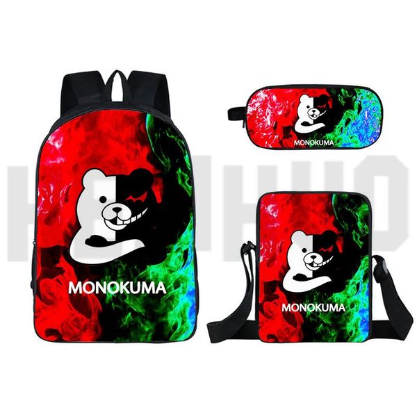 

backpack 3d print danganronpa school for women/men pattern bag lapmonokuma travelbags